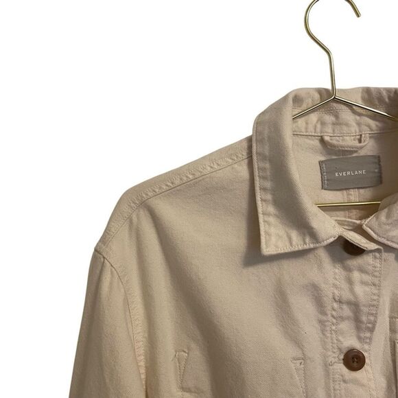 Everlane the Clinchable Golden Hour Utility Barn Cotton Jacket Size MED - Picture 4 of 6